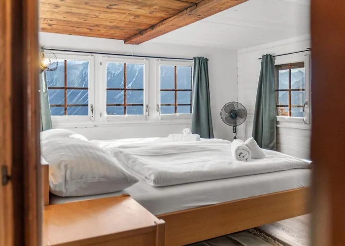 Historic Charming House 10 Min From Dağ evi Crans-Montana