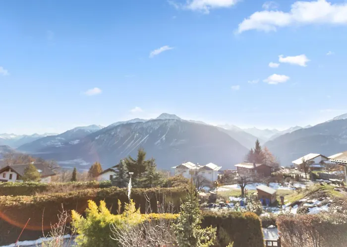 Historic Charming House 10 Min From Dağ evi Crans-Montana